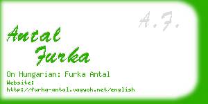antal furka business card